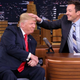 Jimmy Fallon rubs Donald Trump's head to completion on The Tonight Show. (Photo: Andrew Lipovsky/NBC/NBCU Photo Bank via Getty Images)